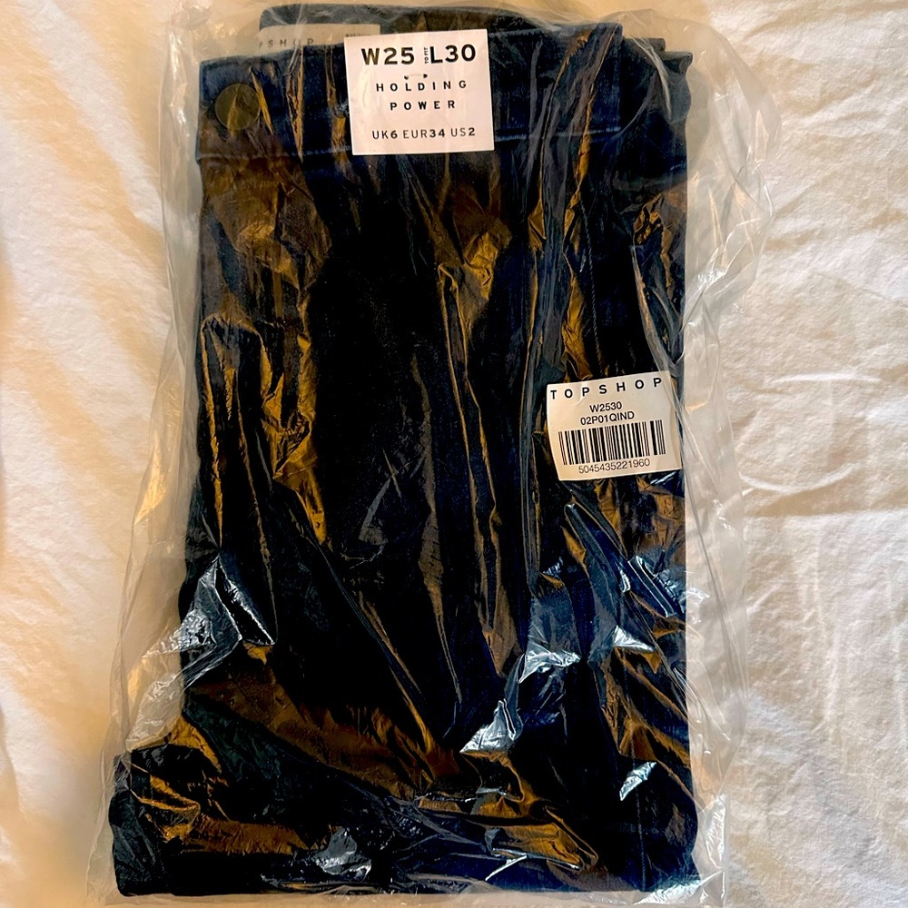 Topshop Dark Blue holding power Joni jeans W 25 L 30